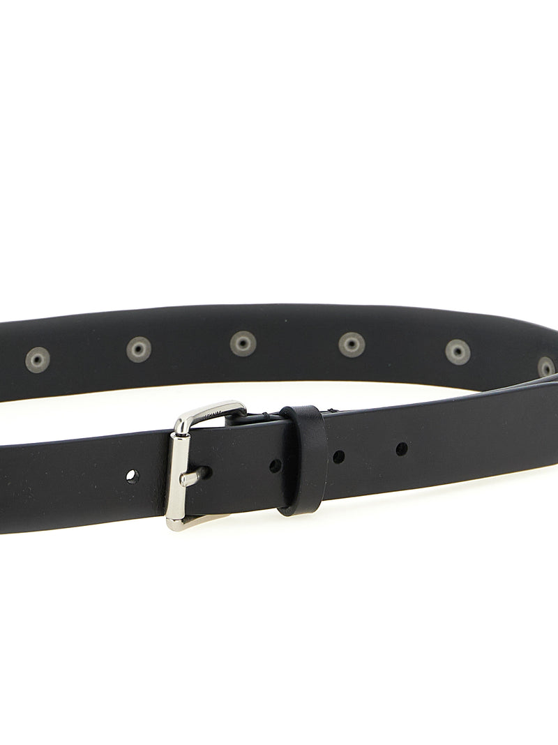 Lemaire Black Calfskin Regular Belt