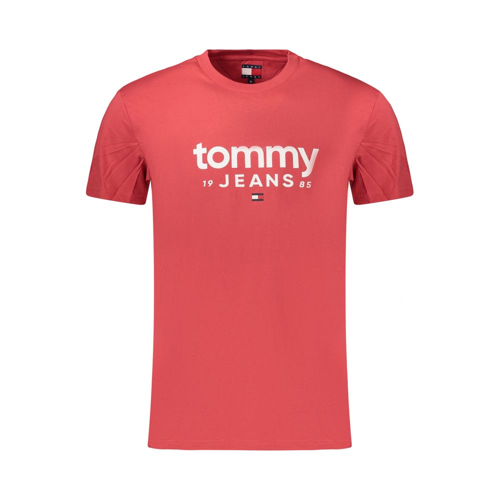 T-shirt homme en coton rouge Tommy Hilfiger