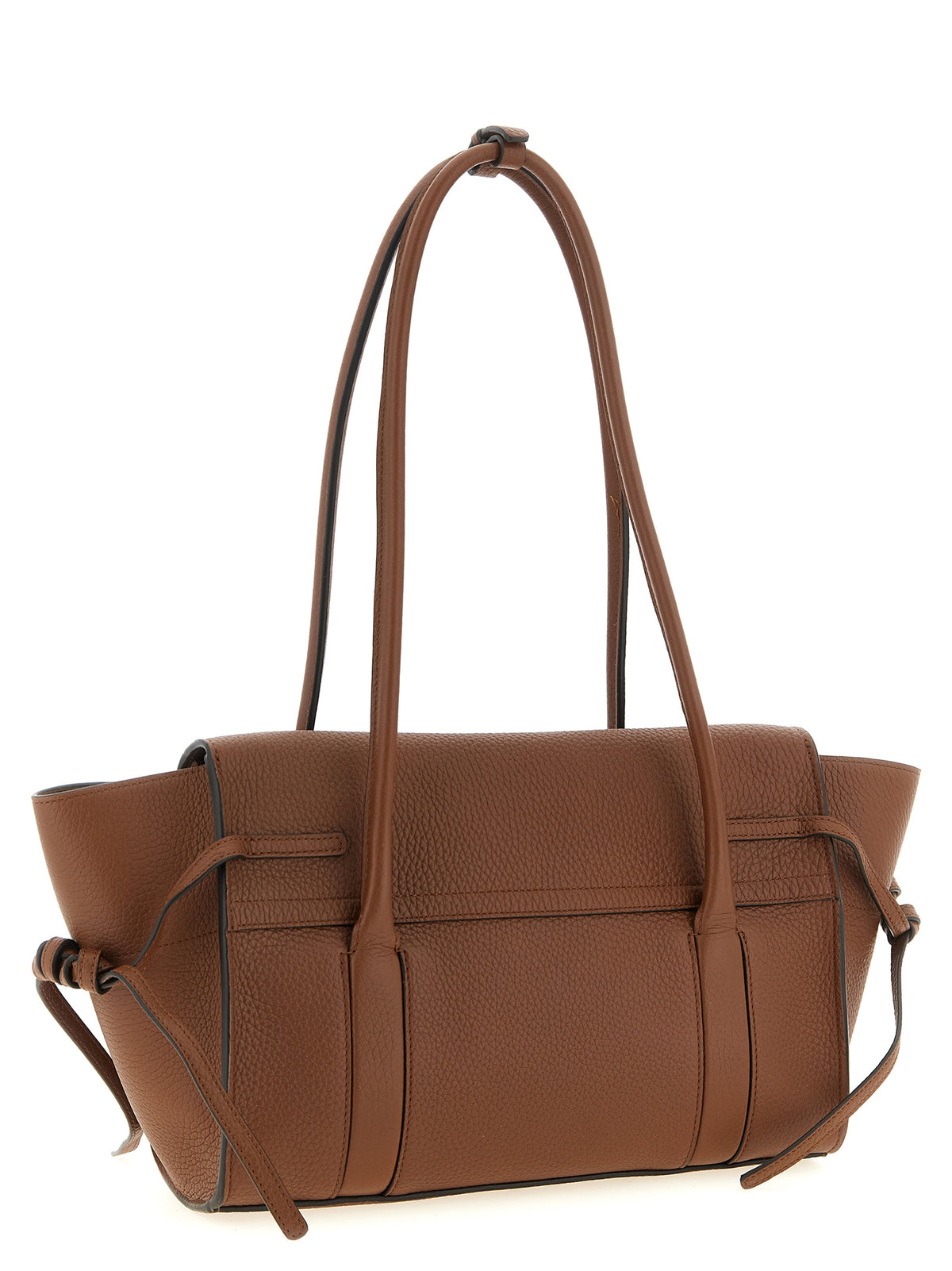 Sac porté épaule en cuir de veau marron Mulberry