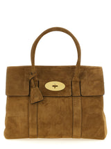 Sac à main en cuir de veau marron Mulberry
