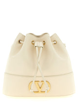 Sac bandoulière Valentino Garavani en cuir d'agneau blanc