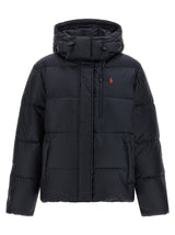Veste longue en nylon bleu Polo Ralph Lauren