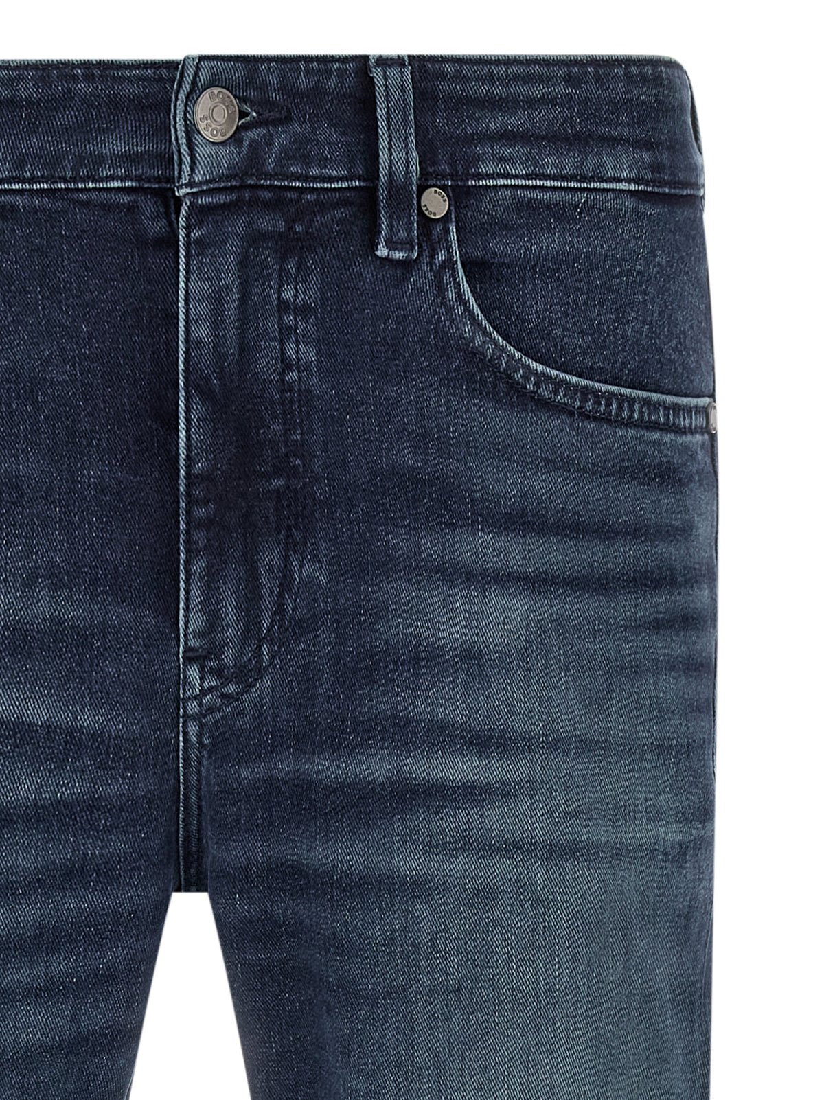 Jean fuselé en coton bleu Hugo Boss