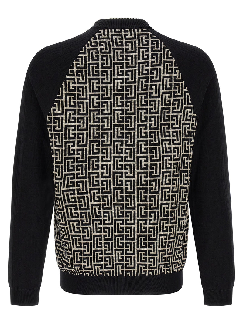Balmain Bicolor Cotton Cardigan