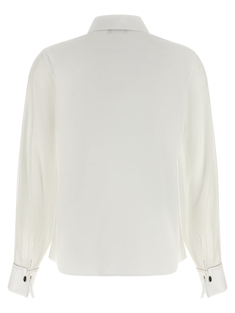 Peserico White Cotton Blouse