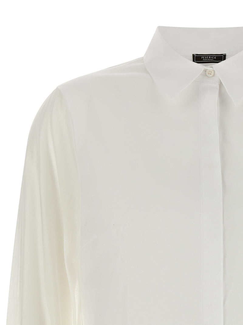Peserico White Cotton Blouse