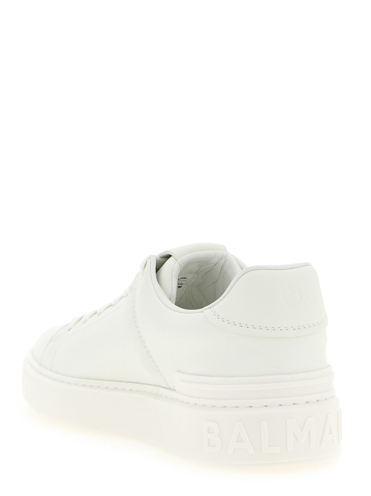 Baskets basses Balmain en cuir de veau blanc