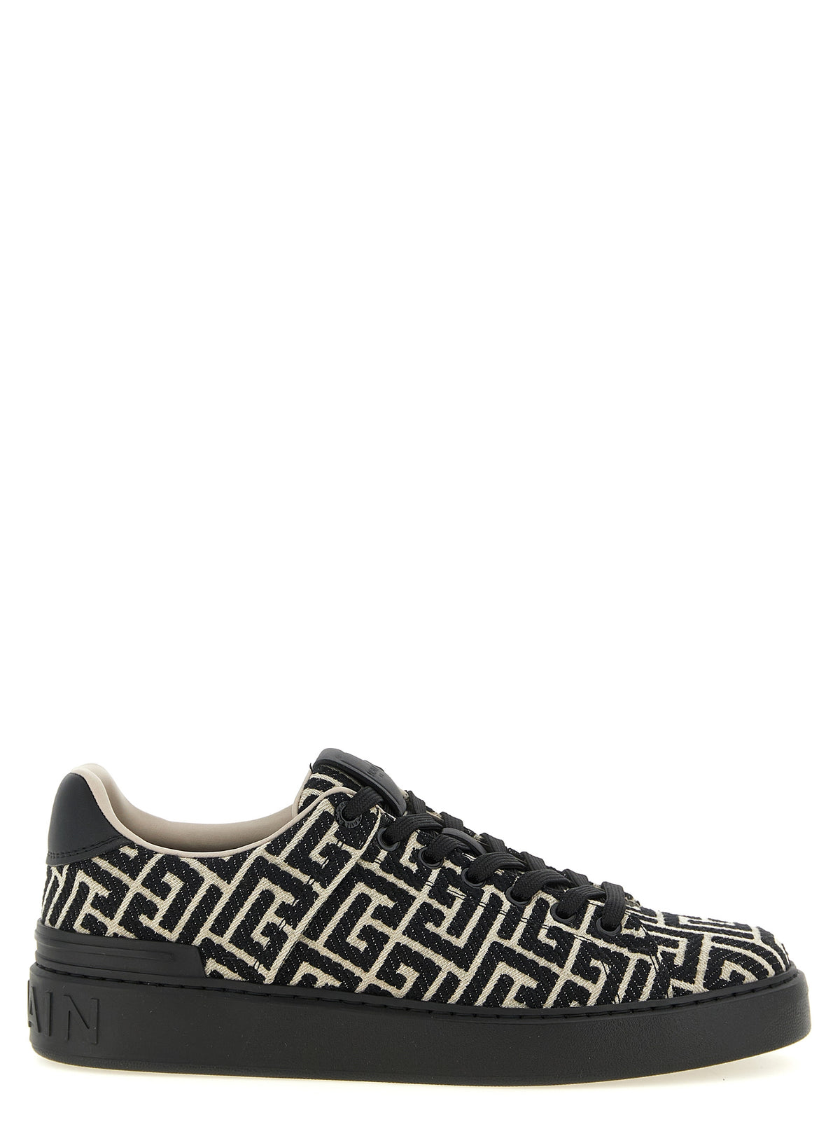Baskets basses Balmain en coton bicolore