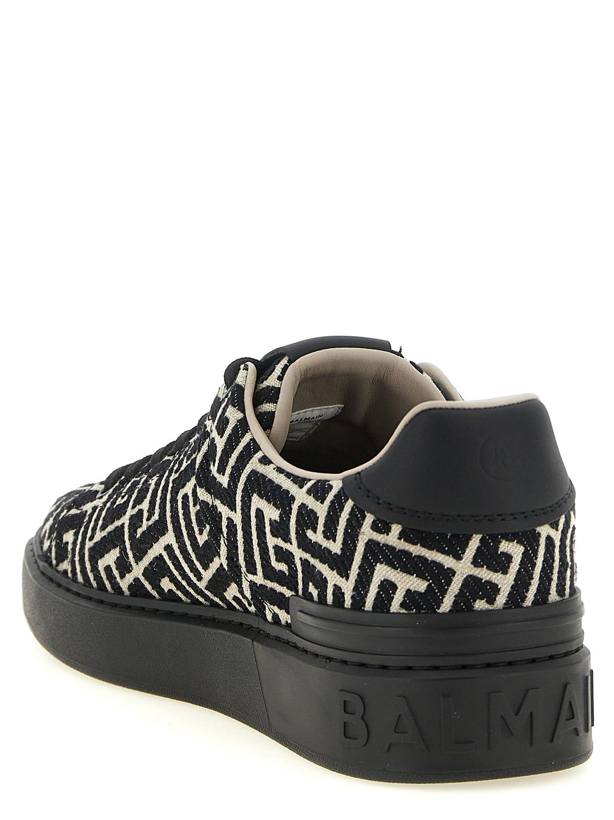 Baskets basses Balmain en coton bicolore