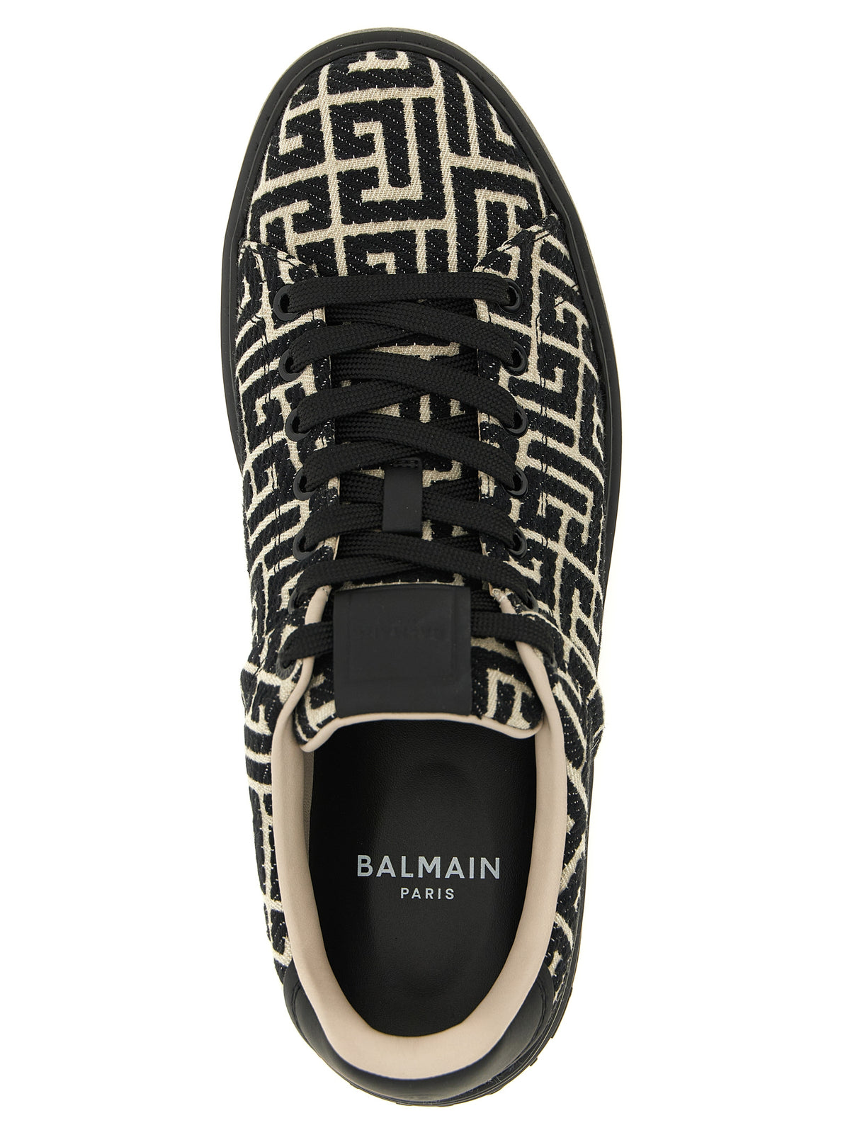 Baskets basses Balmain en coton bicolore