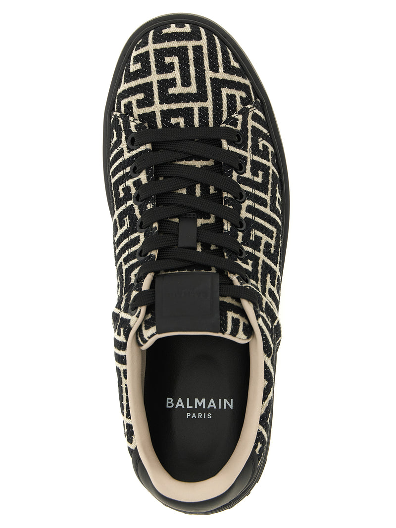 Balmain Bicolor Cotton Low Top Sneakers