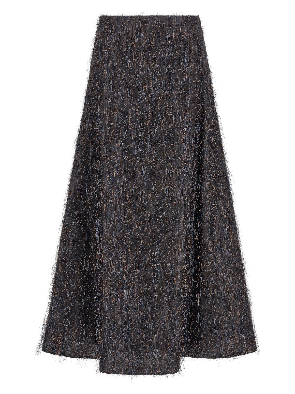 Jupe midi Peserico en viscose bleue