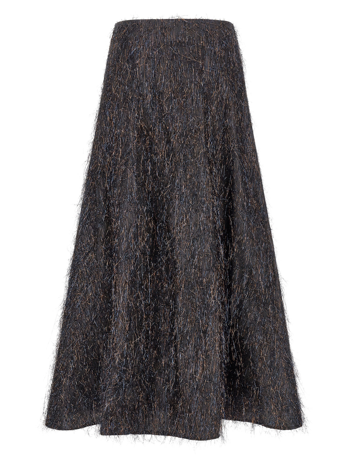 Jupe midi Peserico en viscose bleue