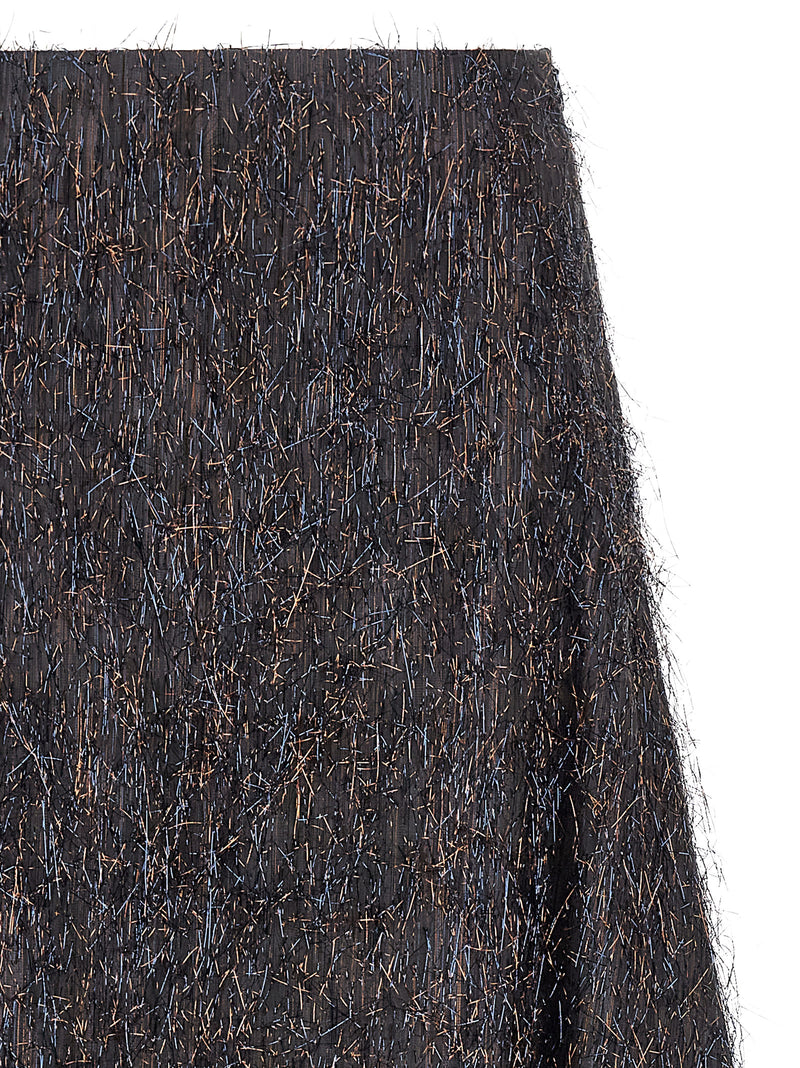 Peserico Blue Viscose Midi Skirt