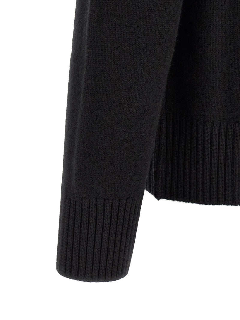 Ami Paris Black Wool Cardigan