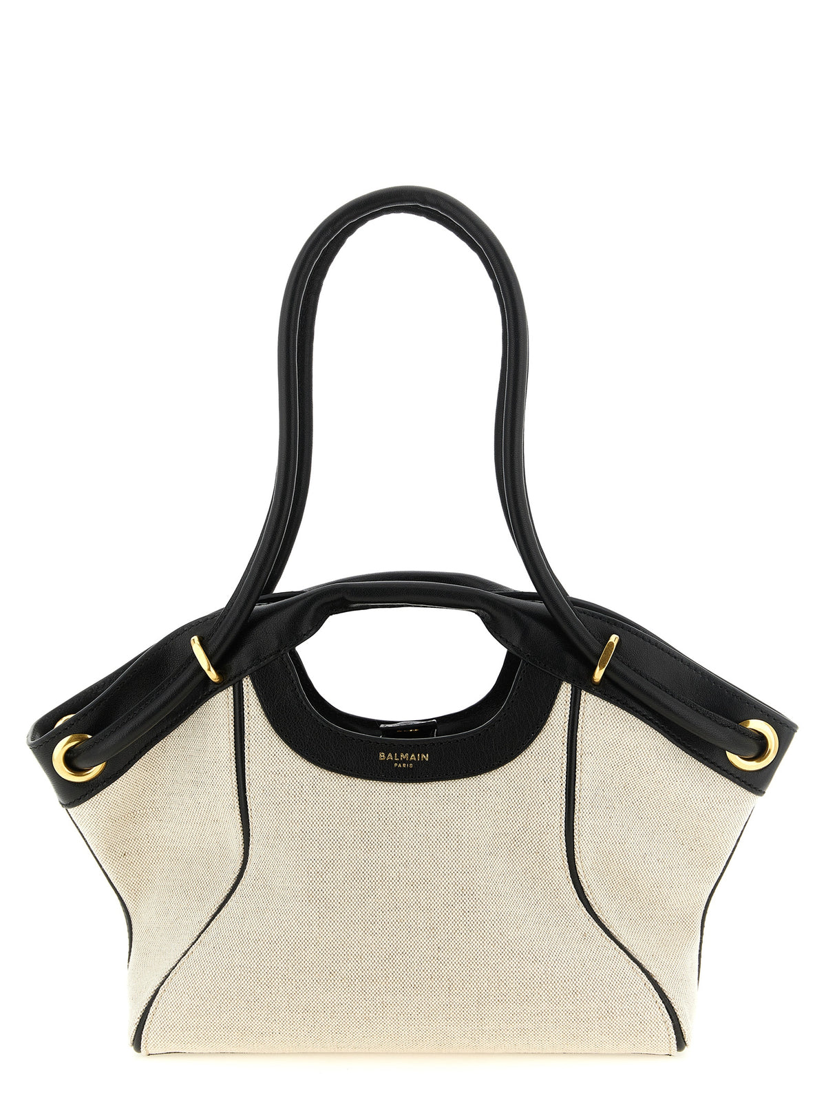 Sac fourre-tout en coton bicolore Balmain