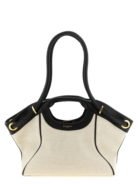 Balmain Bicolor Cotton Tote Bag