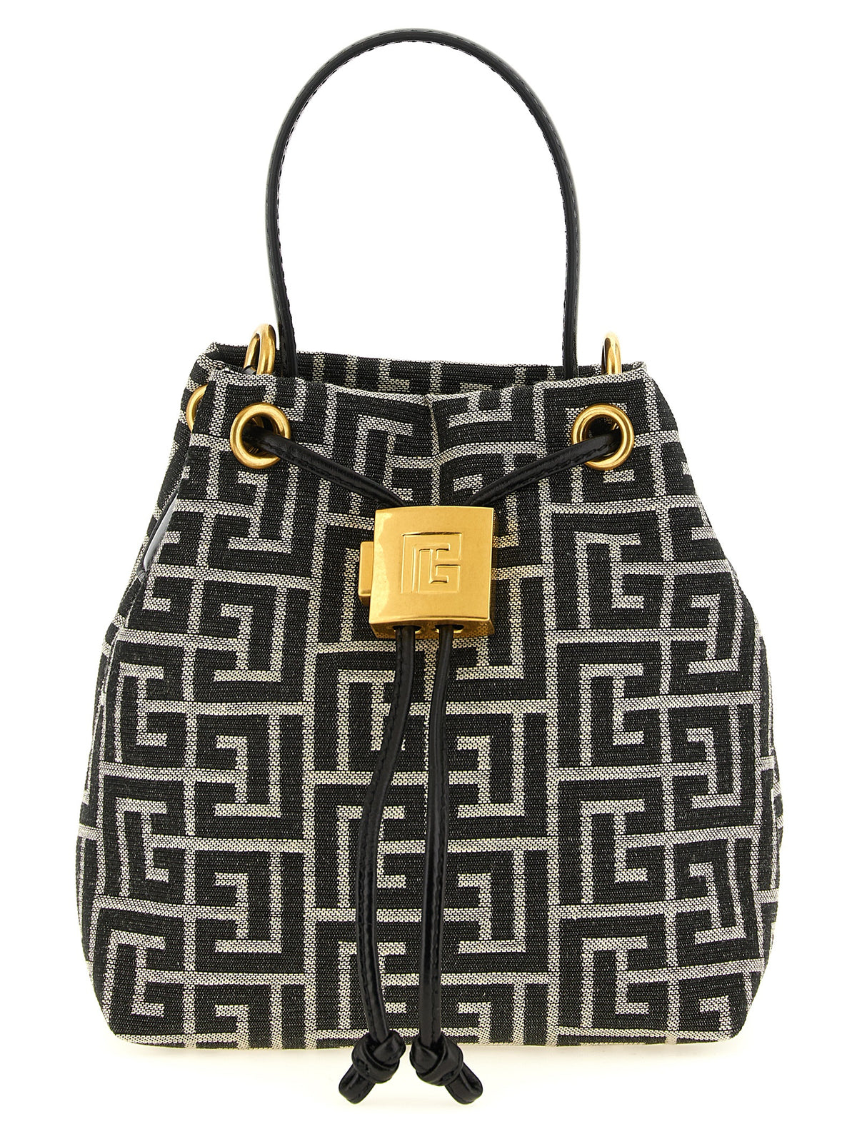 Sac à main Balmain bicolore en polyester