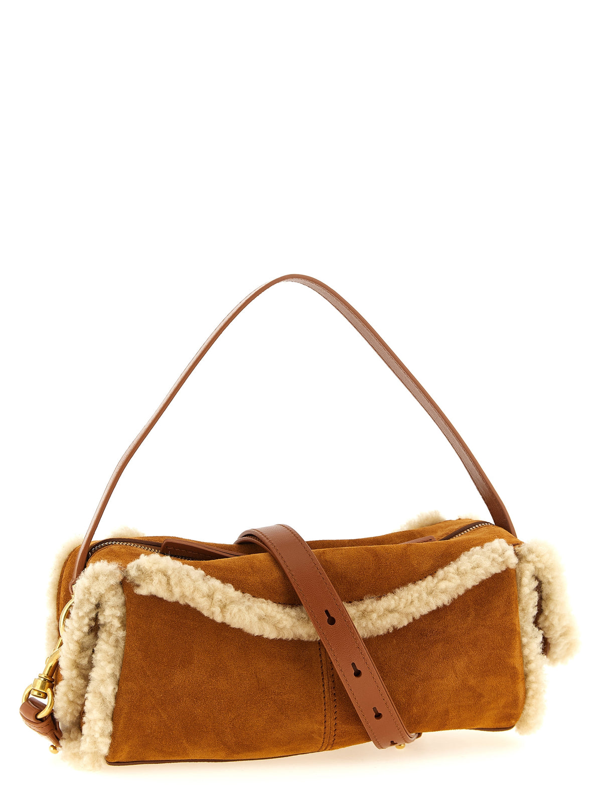 Sac Balmain en cuir de veau marron