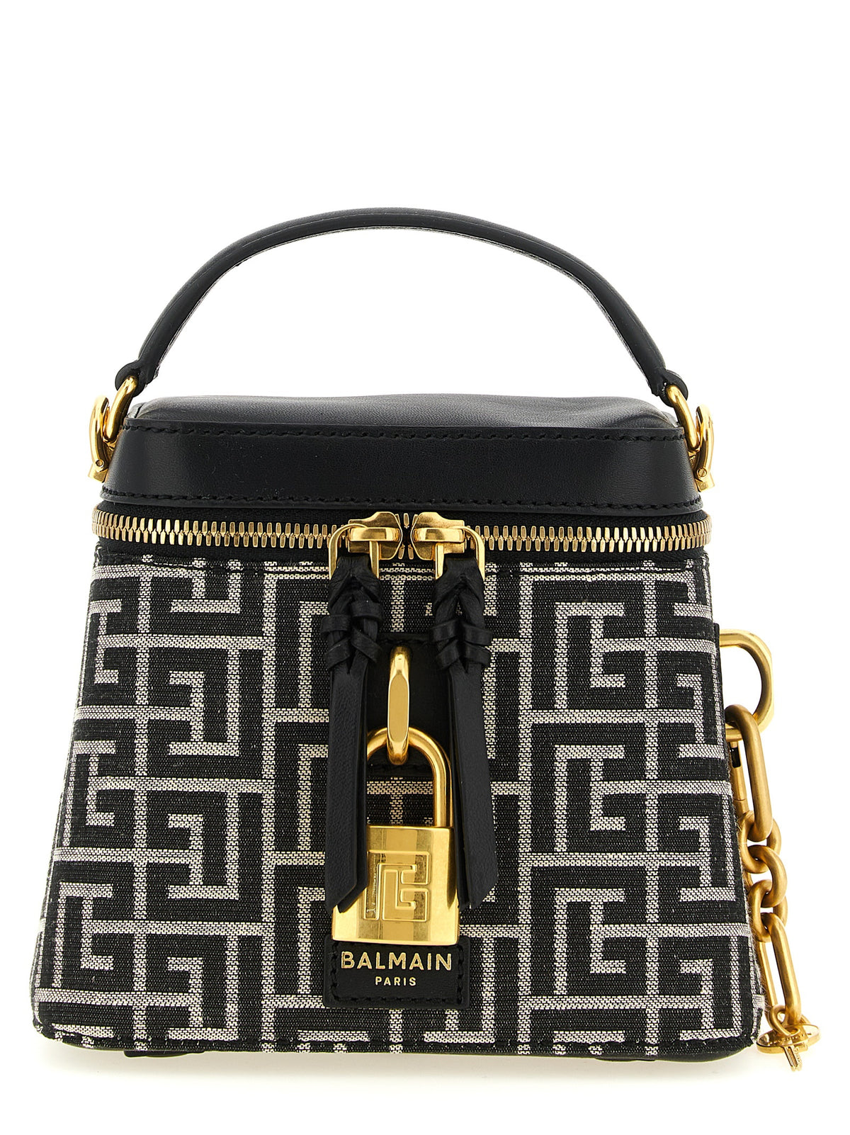 Sac à main Balmain bicolore en polyester