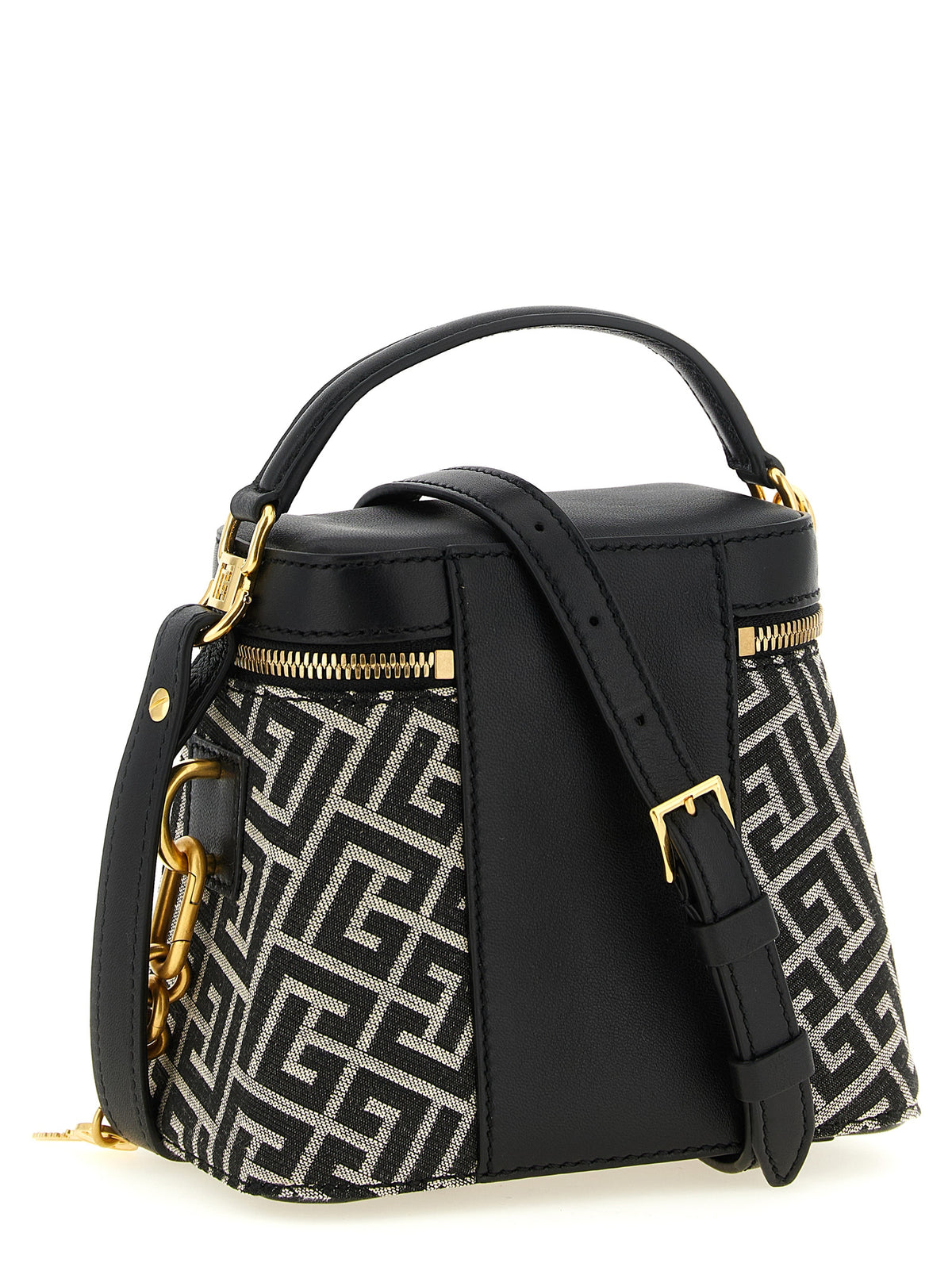 Sac à main Balmain bicolore en polyester