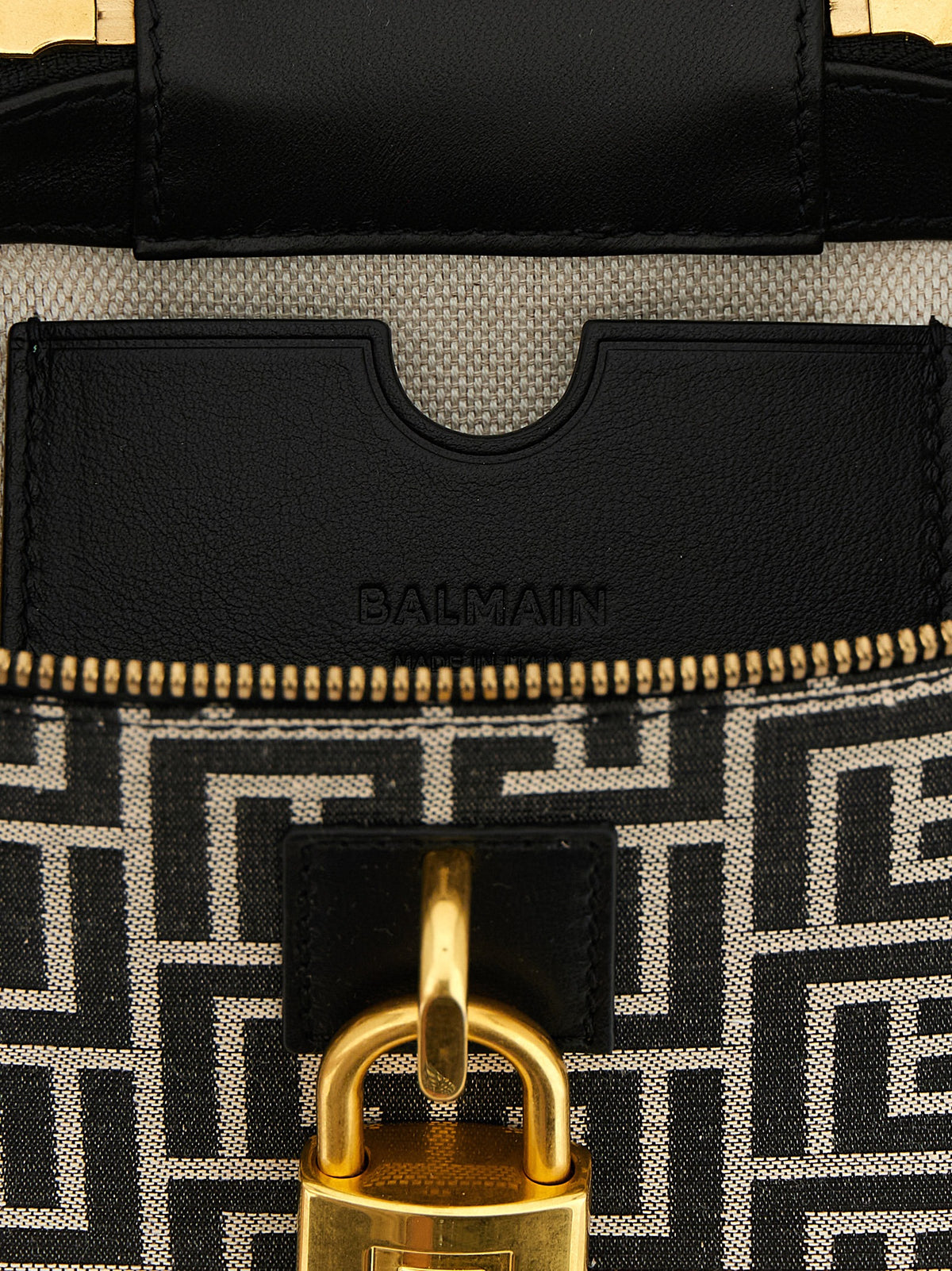 Sac à main Balmain bicolore en polyester