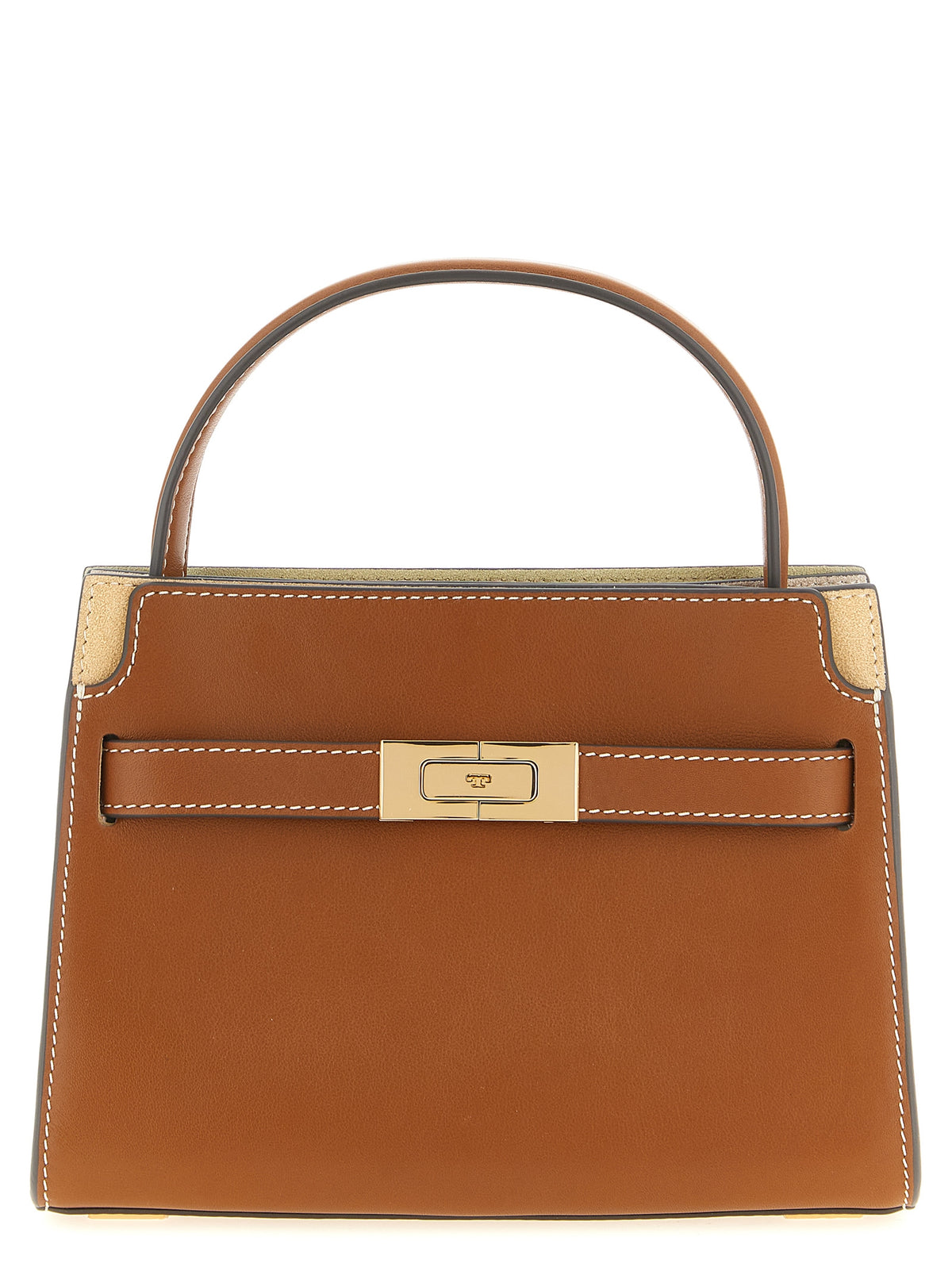 Sac bandoulière en cuir de vachette marron Tory Burch
