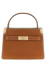Sac bandoulière en cuir de vachette marron Tory Burch