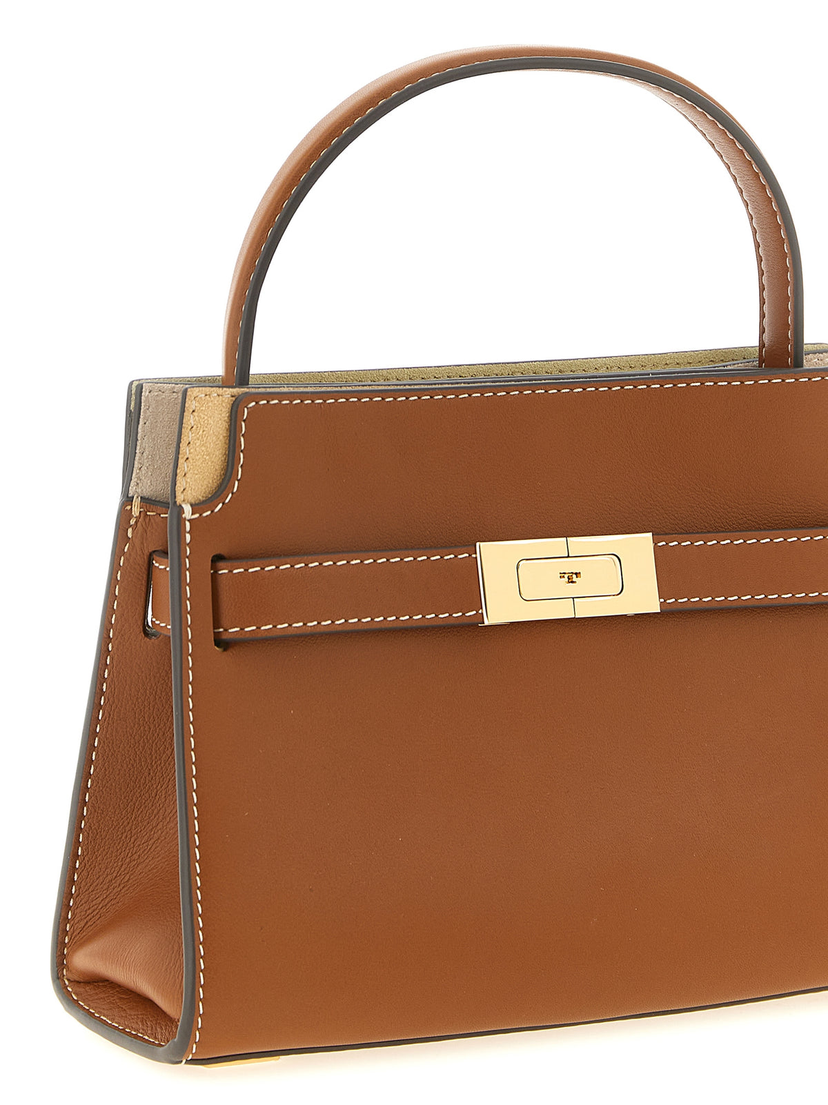 Sac bandoulière en cuir de vachette marron Tory Burch