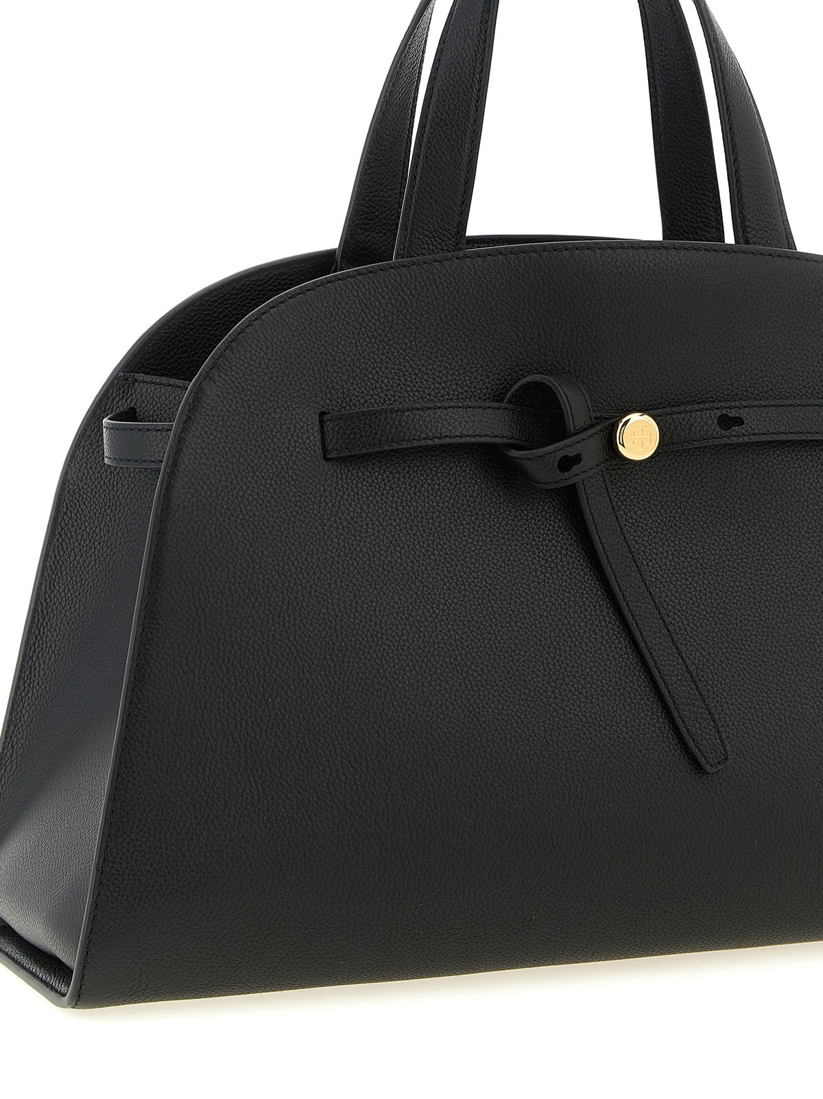 Sac bandoulière en cuir de vachette noir Tory Burch
