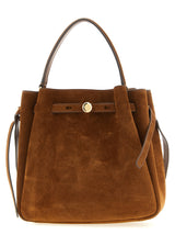 Sac bandoulière Tory Burch en cuir de vachette marron
