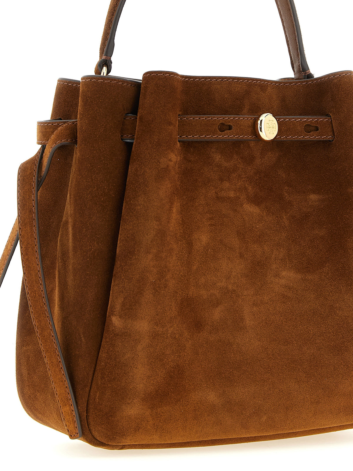 Sac bandoulière Tory Burch en cuir de vachette marron
