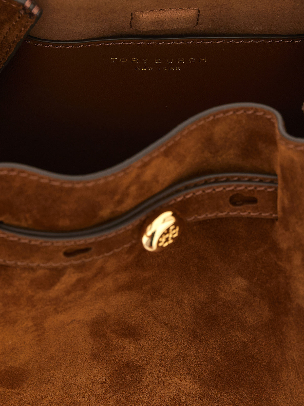 Sac bandoulière Tory Burch en cuir de vachette marron
