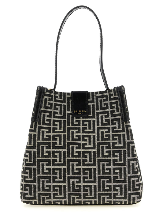 Balmain Bicolor Cotton Shoulder Bag