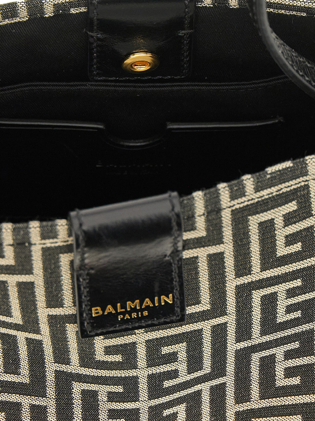 Sac Balmain bicolore en coton avec bandoulière