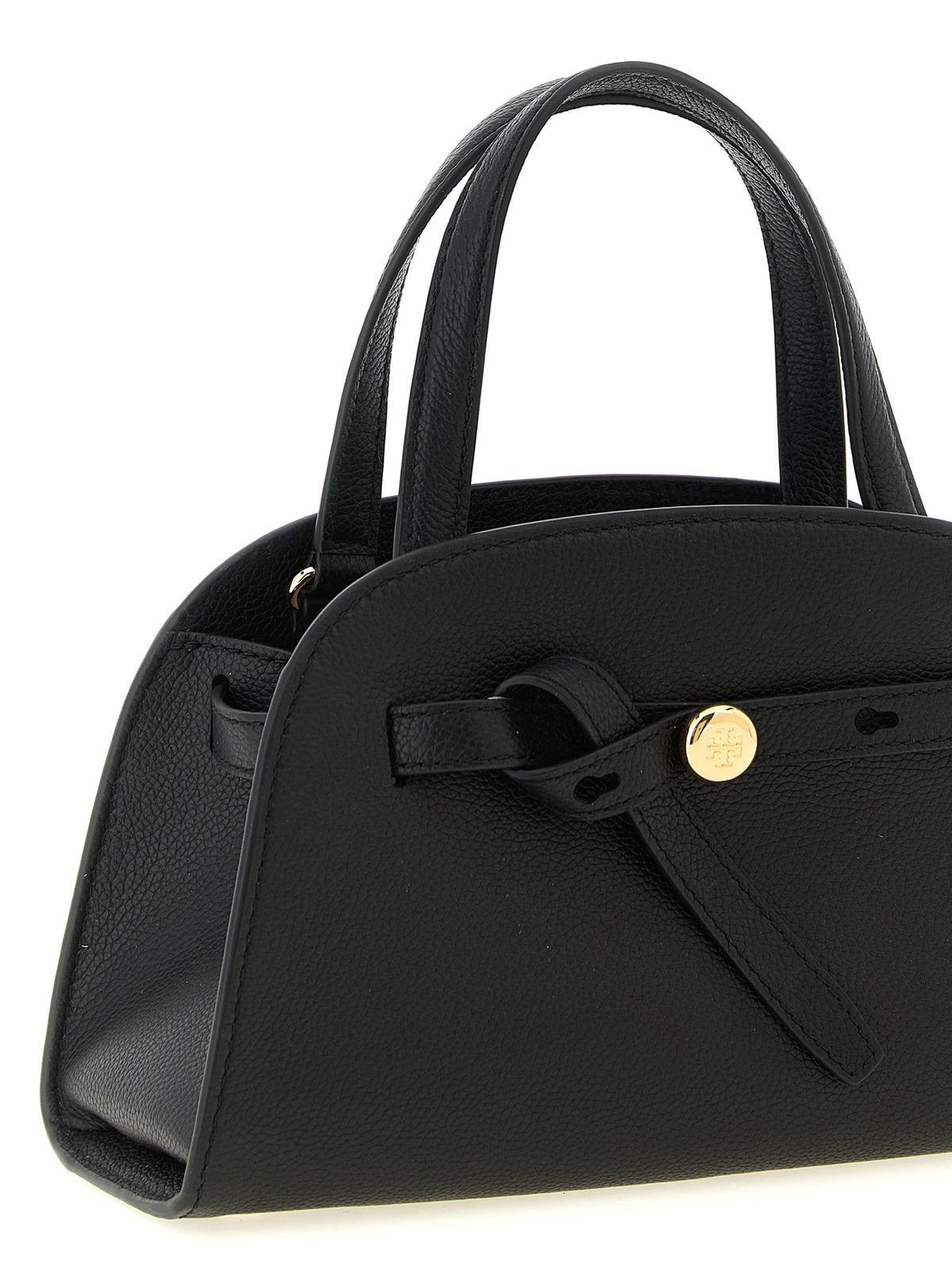 Sac bandoulière en cuir de vachette noir Tory Burch