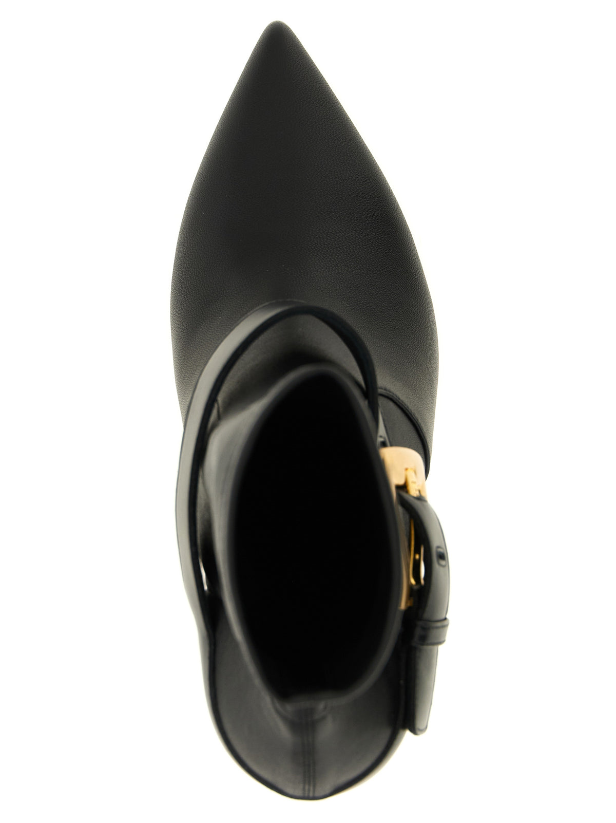 Balmain Bottines en cuir d'agneau noir