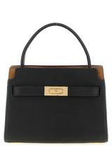 Sac bandoulière Tory Burch en cuir d'agneau noir