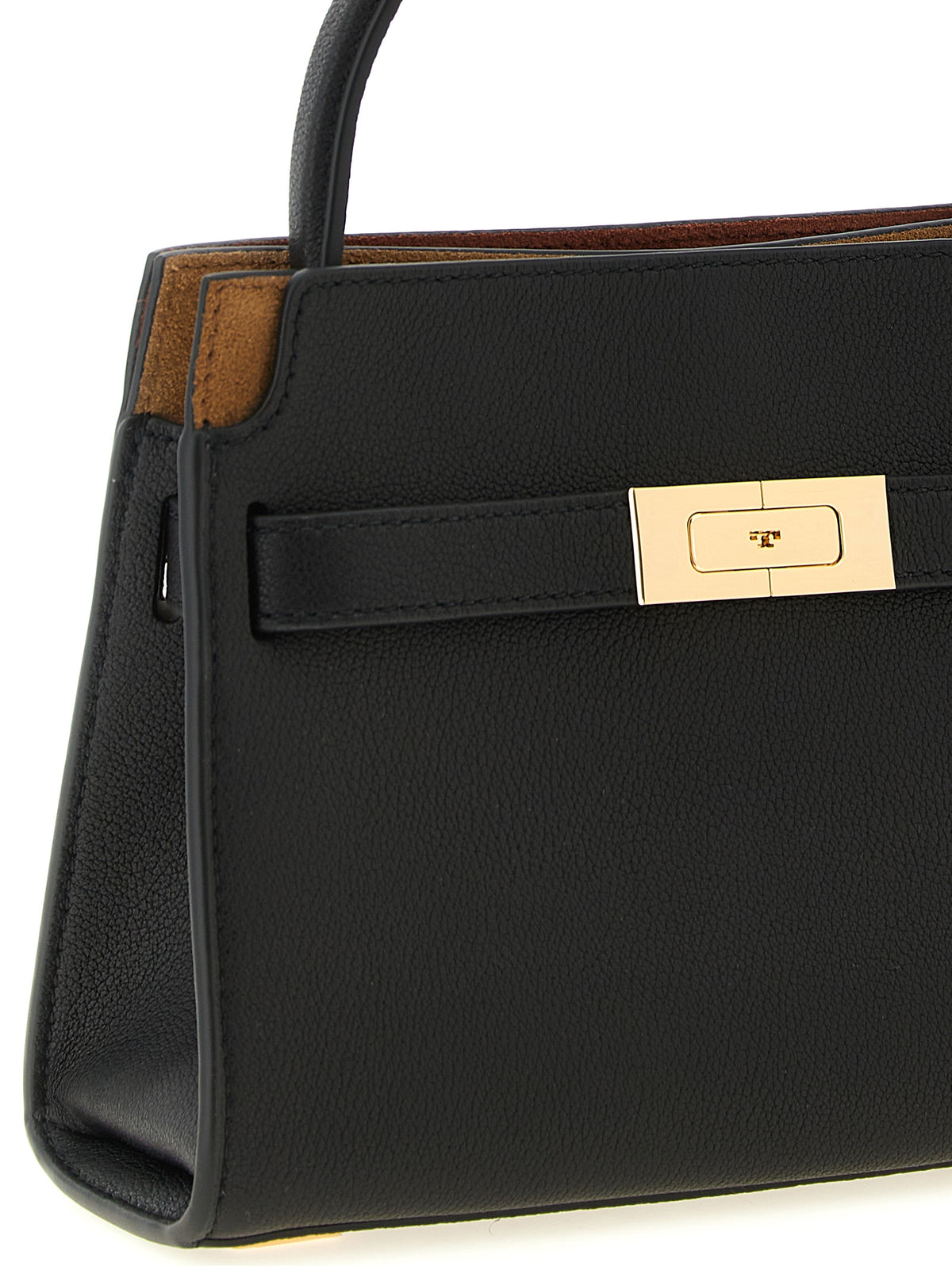 Sac bandoulière Tory Burch en cuir d'agneau noir