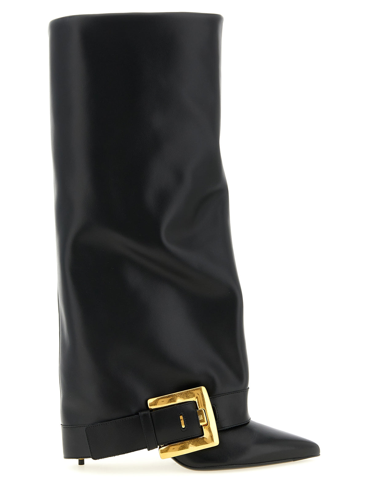 Cuissardes Balmain en cuir de veau noir
