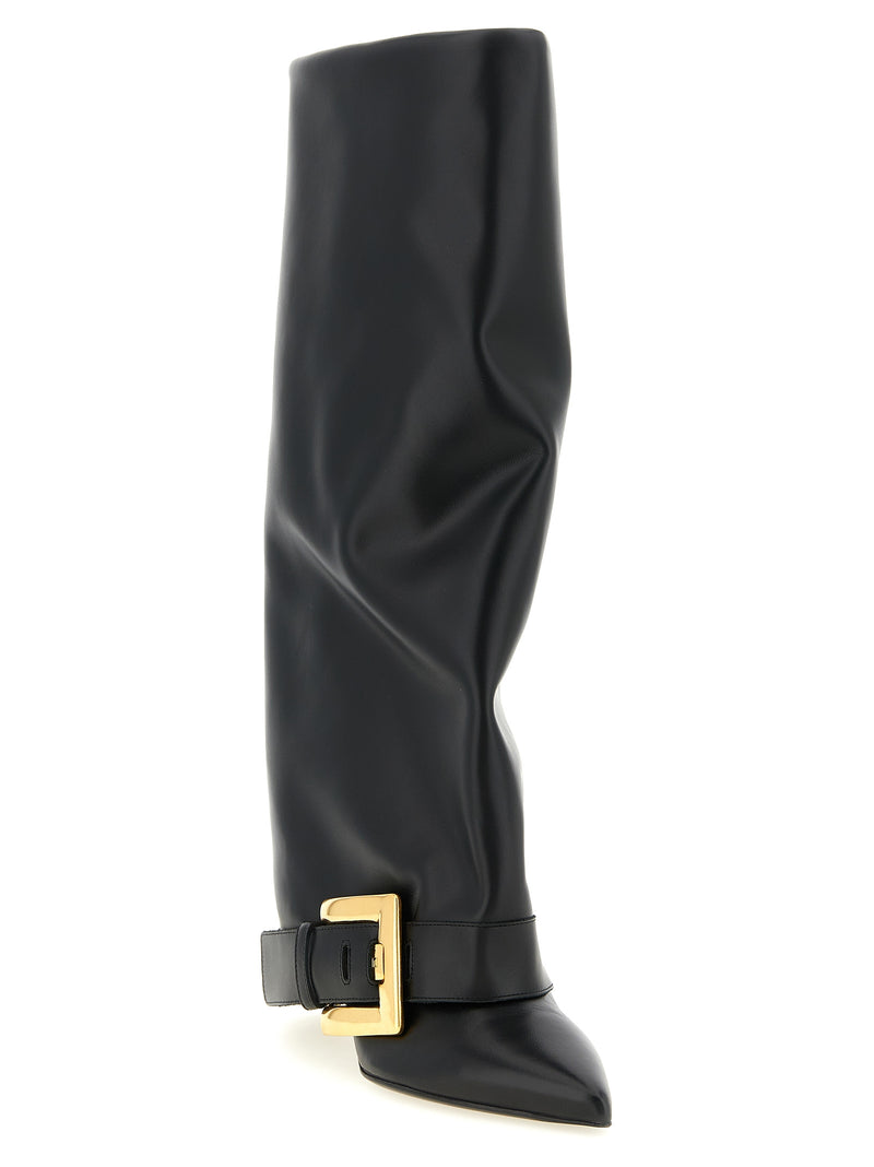 Balmain Black Calfskin Over The Knee