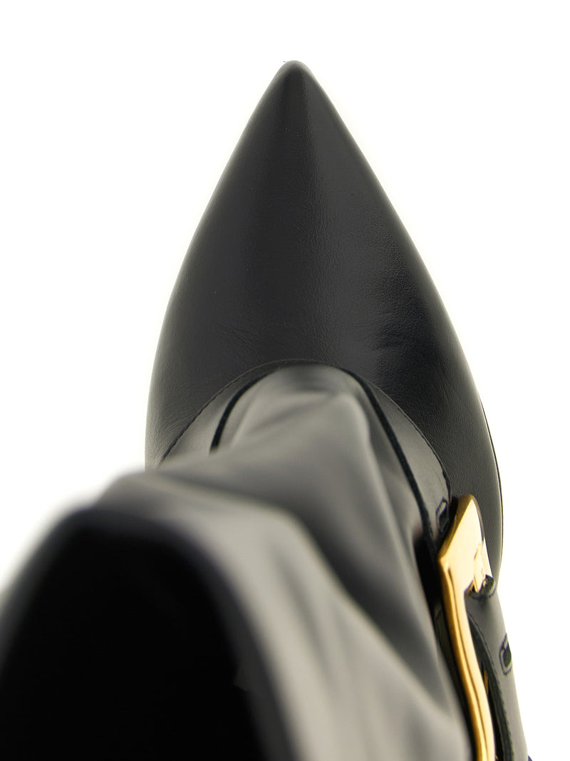 Balmain Black Calfskin Over The Knee