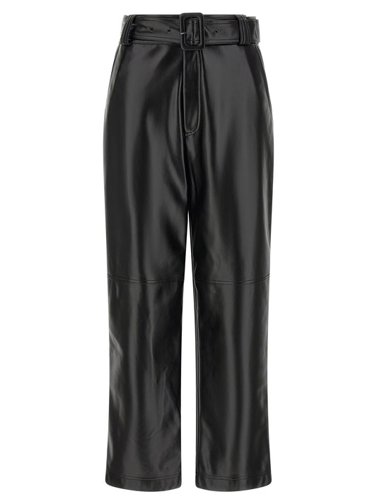 Twinset Black Polyester Cropped Pants