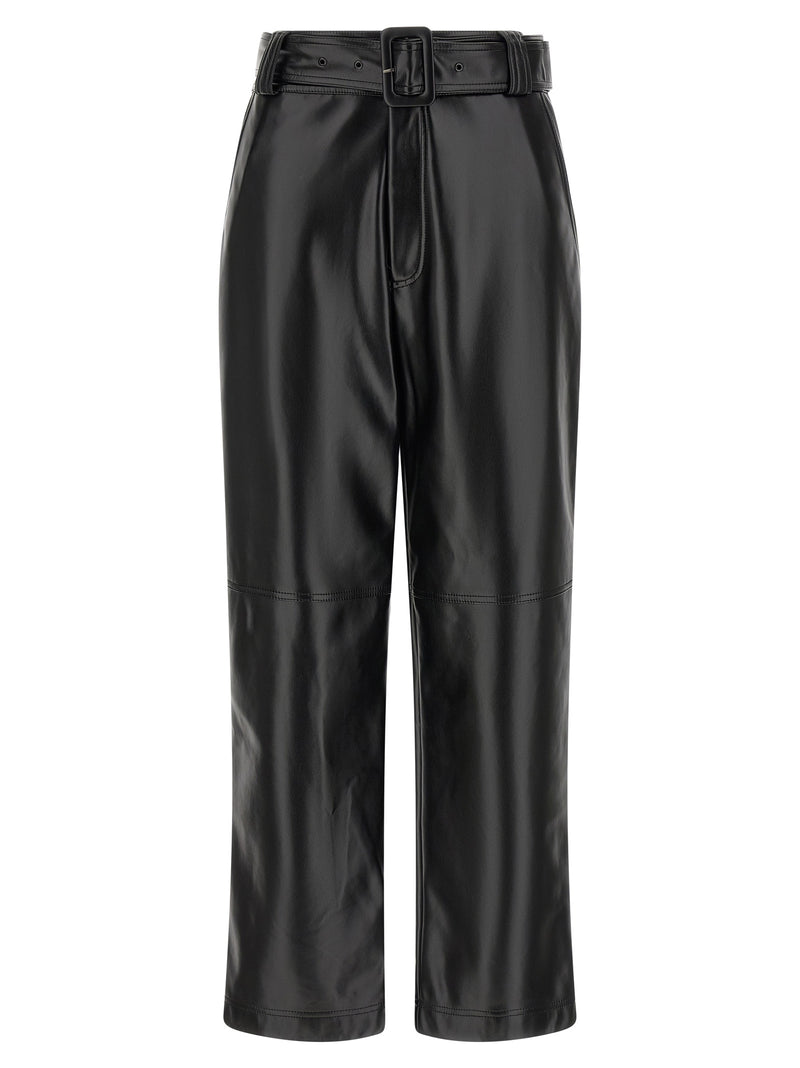 Twinset Black Polyester Cropped Pants