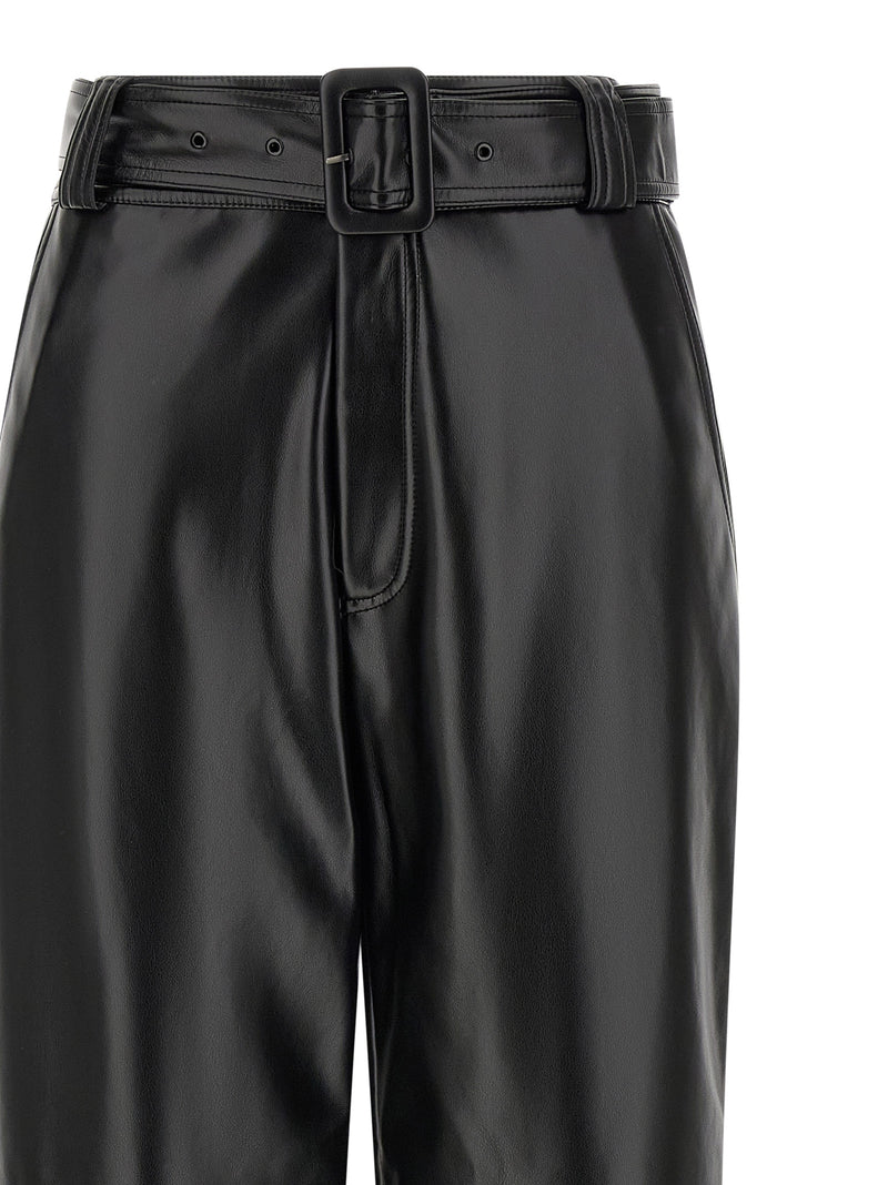 Twinset Black Polyester Cropped Pants