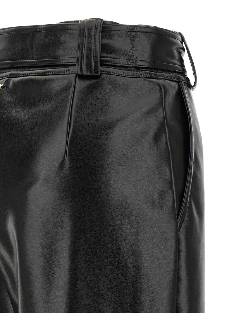 Twinset Black Polyester Cropped Pants