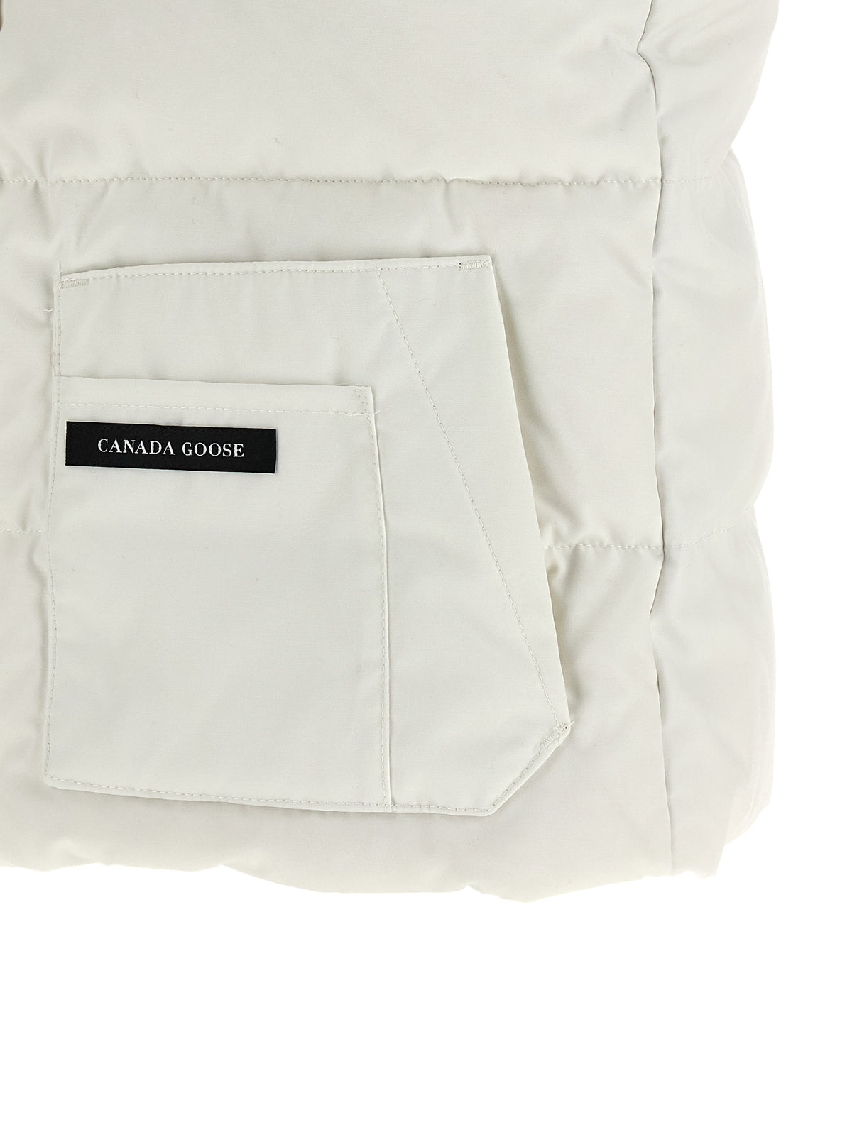 Canada Goose Doudoune sans manches blanche en polyester