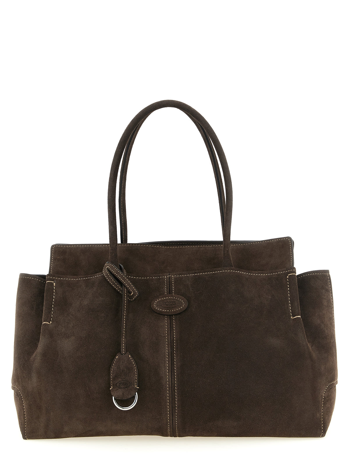 Sac à main Tod's en cuir de veau marron