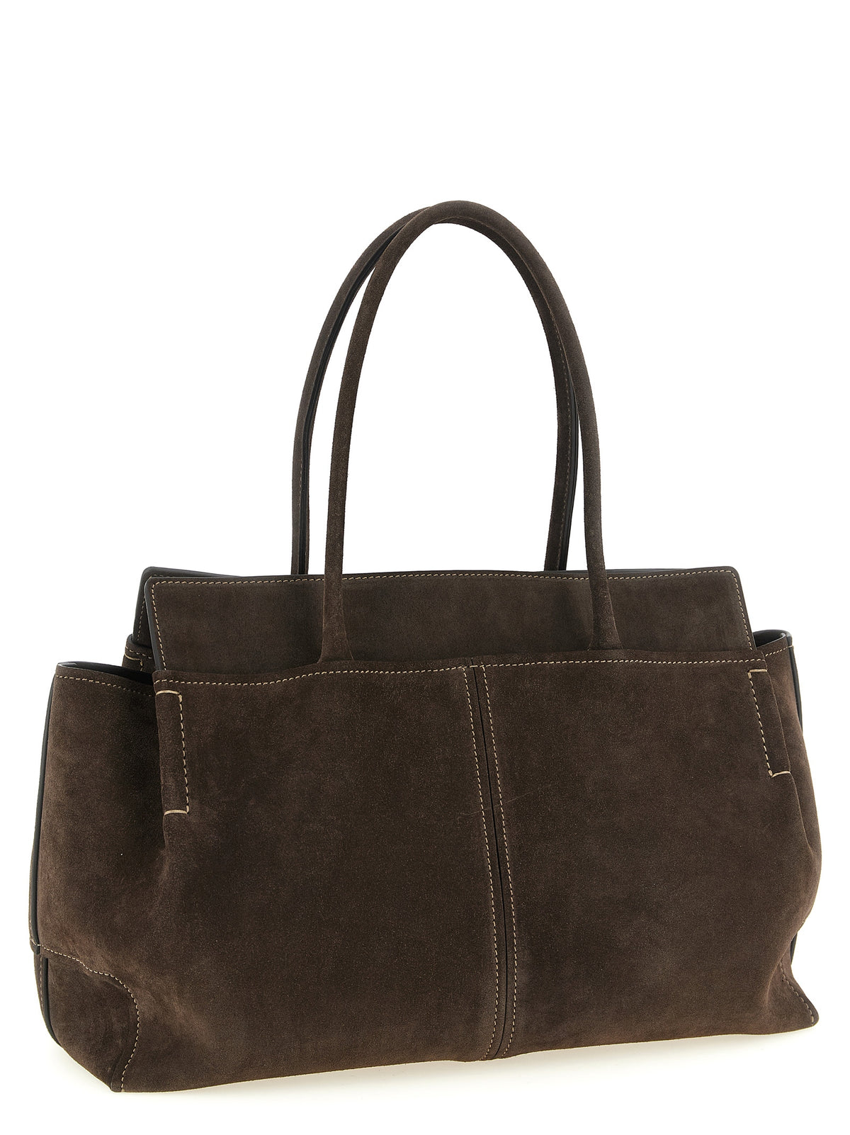 Sac à main Tod's en cuir de veau marron