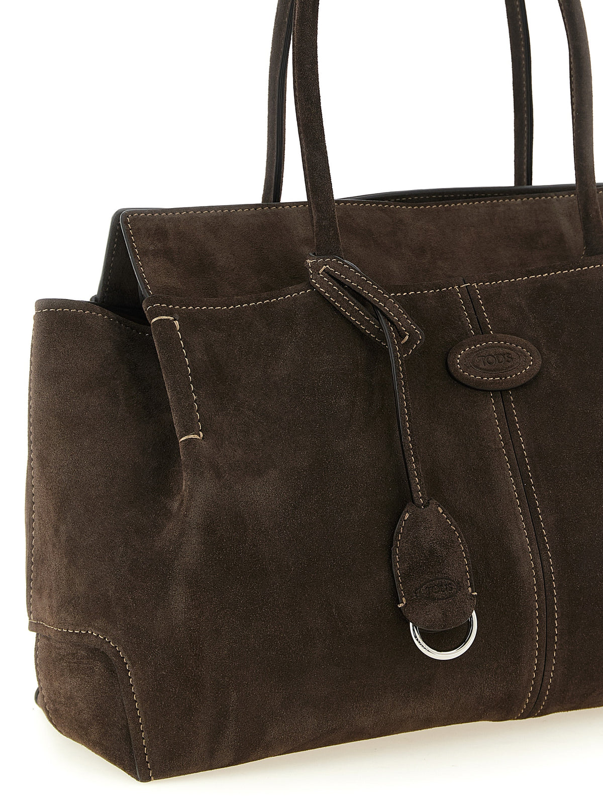 Sac à main Tod's en cuir de veau marron